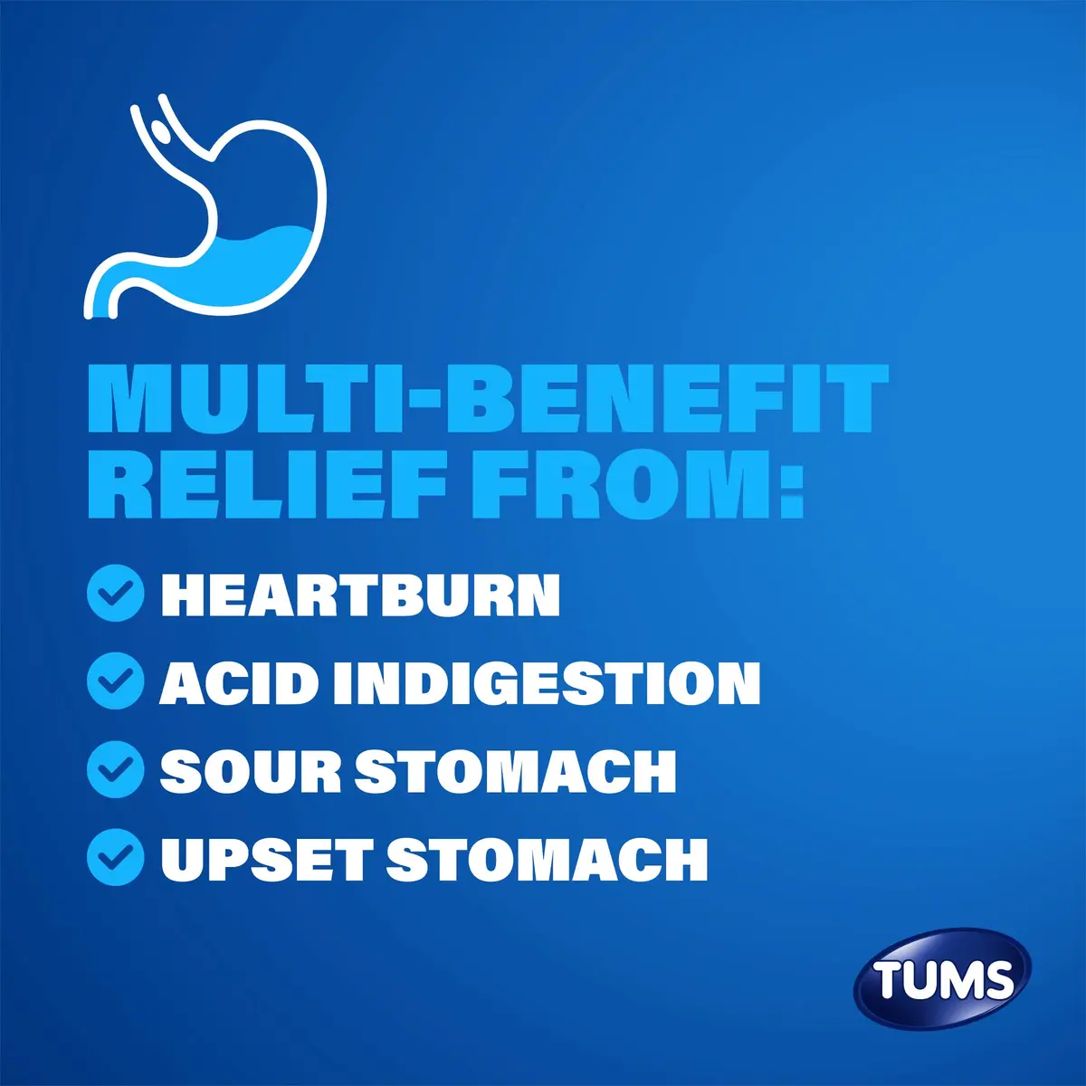 TUMS Smoothies Antacid Tablets 140 Count | Heartburn Relief in Assorted Fruit - view 3