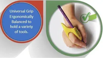 RinG-Pen Ultra Yellow Grip Aid for Pens & Pencils, Small (15ml / 0.5 Fl Oz) | Aids Writing & Art Tools - view 2