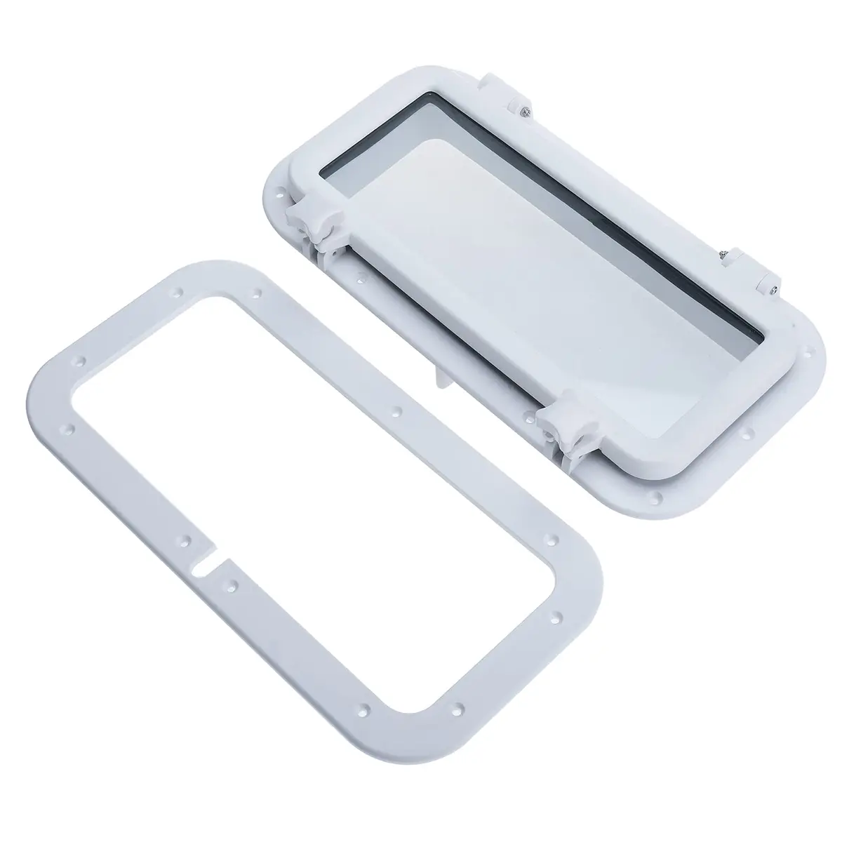 Amarine Made 15.7"x7.9" Porthole Window White | Marine-Grade ABS, Easy Install, Waterproof - view 5