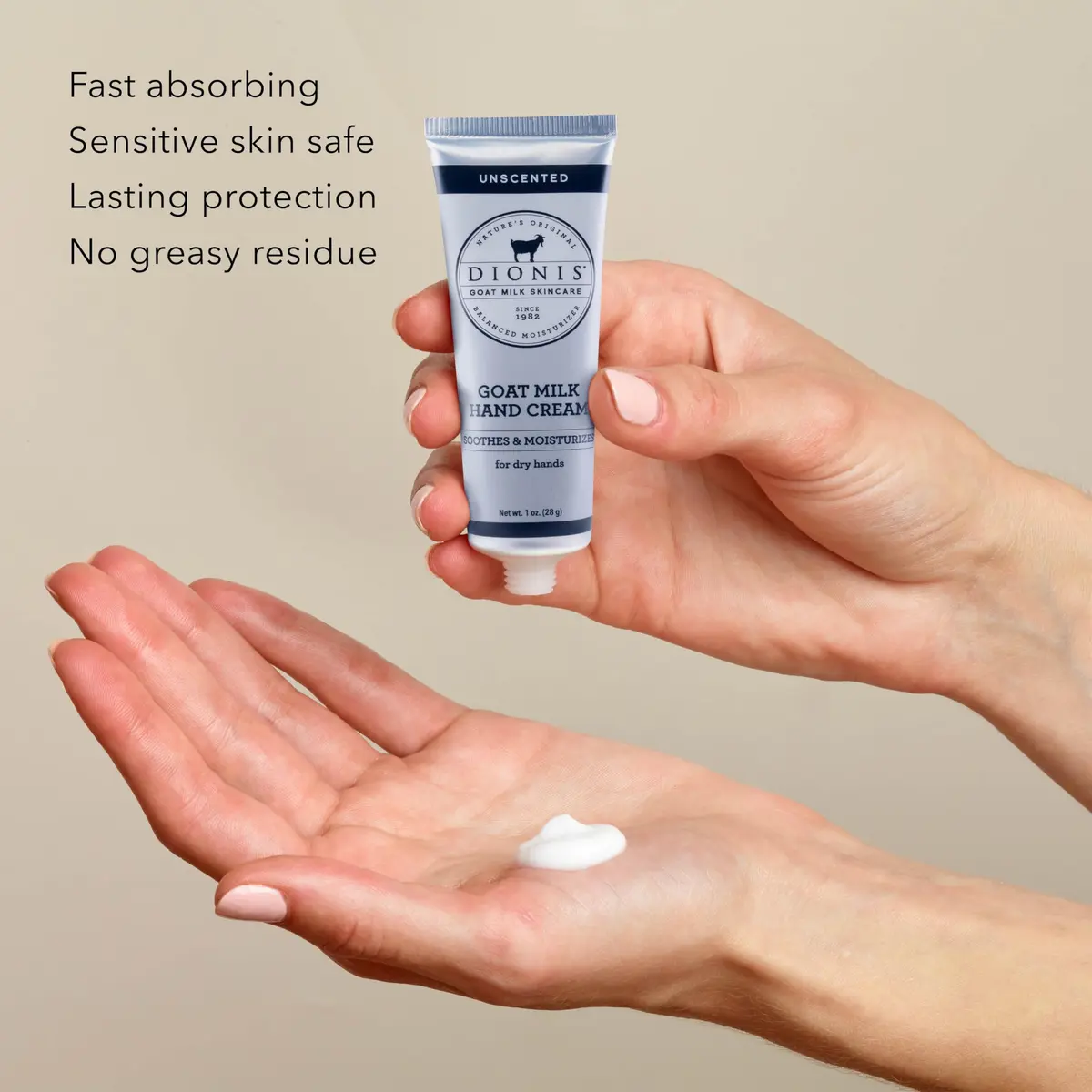 Dionis Goat Milk Hand Cream Unscented 1 oz (29.57 ml) 6-Pack | Nourishes Dry, Cracked Hands - view 3