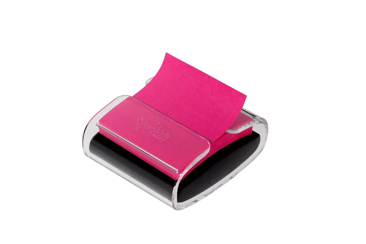 Post-it Pop-up Notes Dispenser, 3x3 in, Black Base Clear Top, Pack Includes Dispenser and 2 Pads of Pop-up Notes | Desk Organizer for Notes & Reminders - view 4