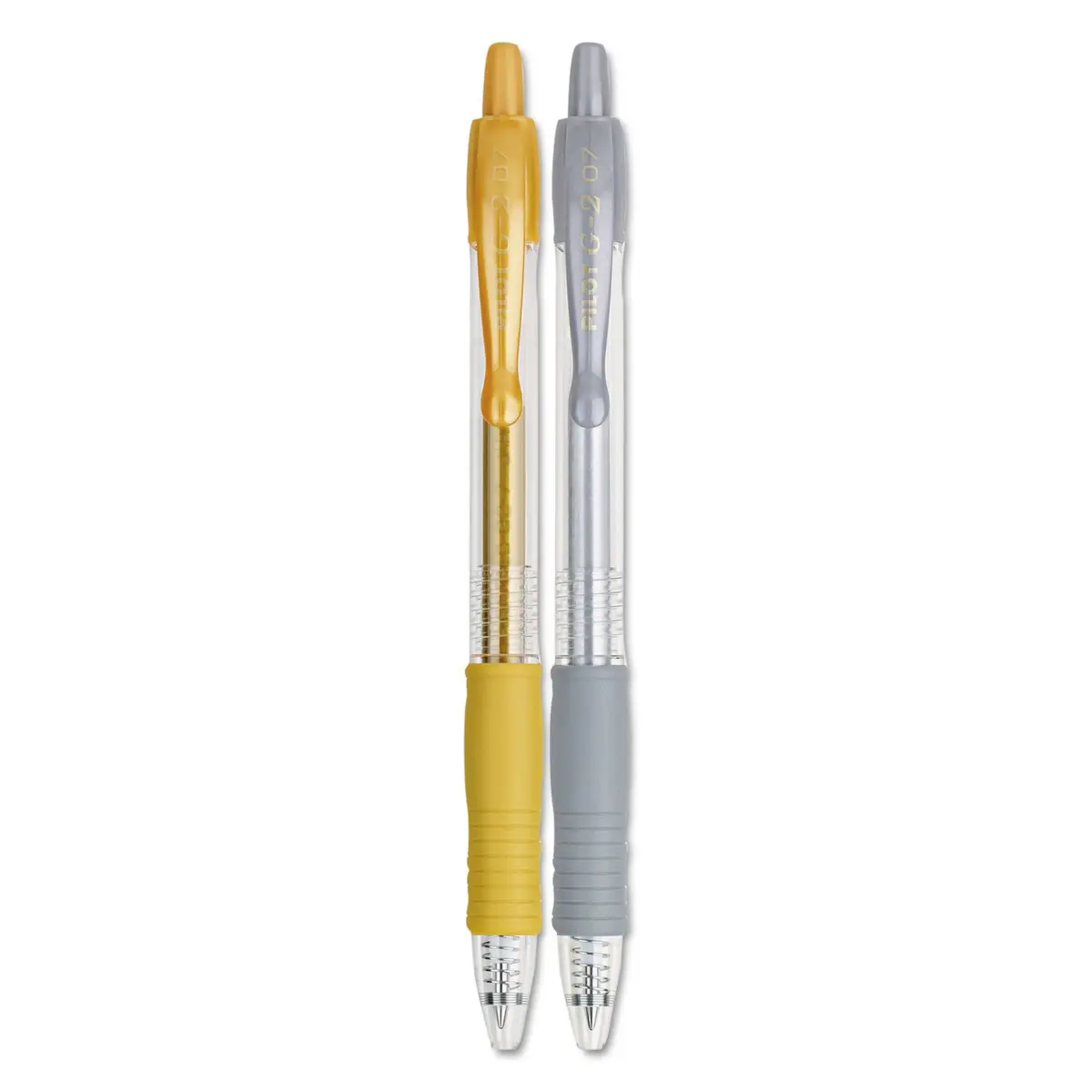 Pilot G2 Metallics Gel Roller Pens 0.7 mm | Gold & Silver Fine Point, Pack of 2 - view 2