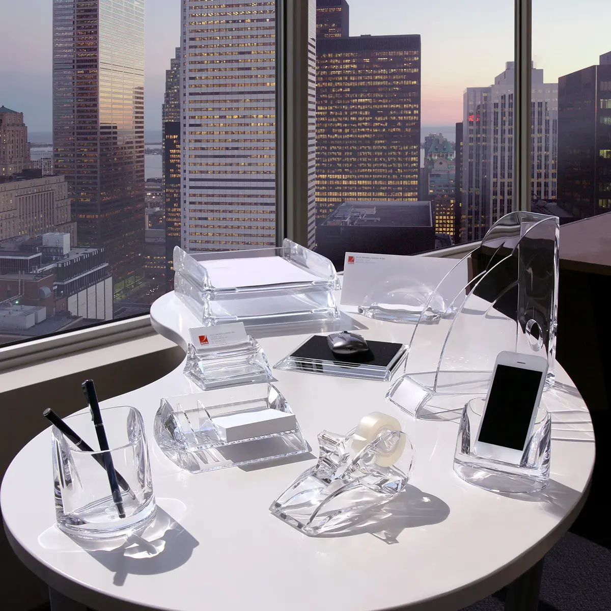 Swingline Cell Phone Holder, Acrylic, Clear | Modern Desk Accessory for Smartphones - view 5