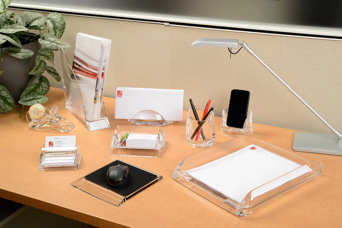 Swingline Cell Phone Holder, Acrylic, Clear | Modern Desk Accessory for Smartphones - view 6
