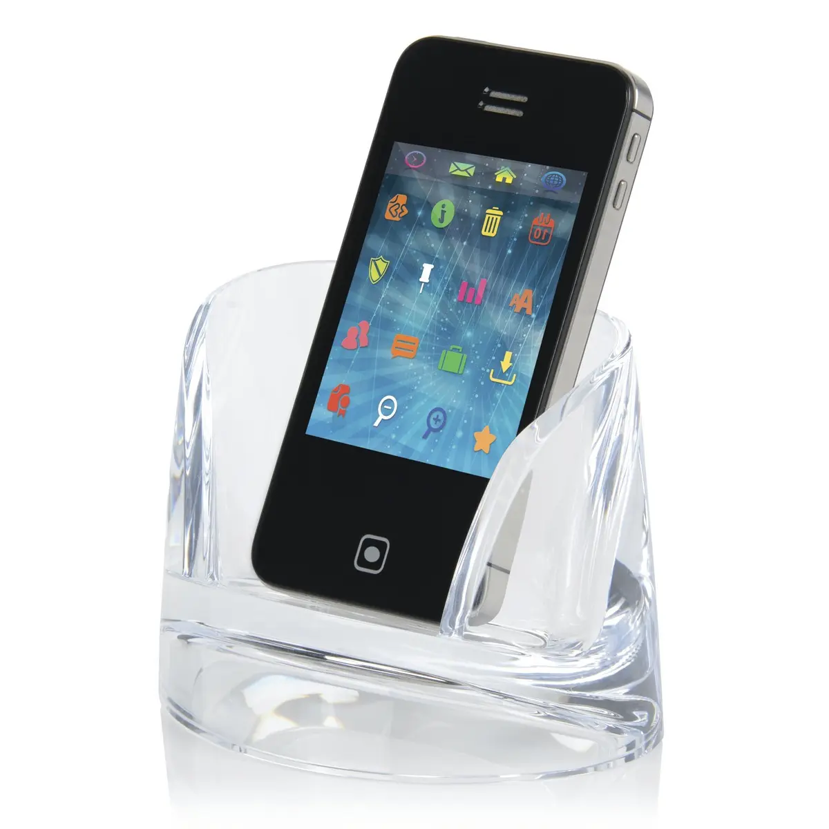 Swingline Cell Phone Holder, Acrylic, Clear | Modern Desk Accessory for Smartphones - view 4