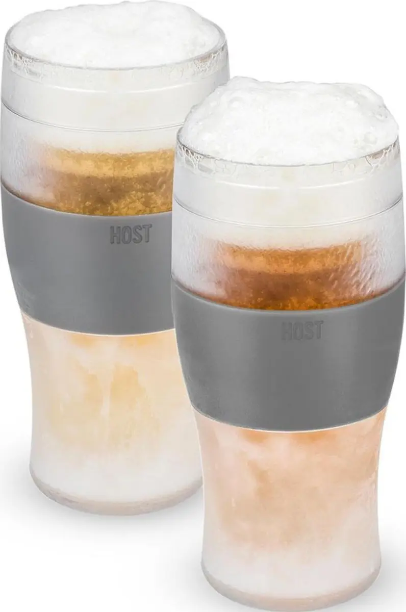 Host Freeze Beer Glasses, Set of 2, 16 oz Pint Tumblers | Keep Beer Ice Cold for Hours - main product image