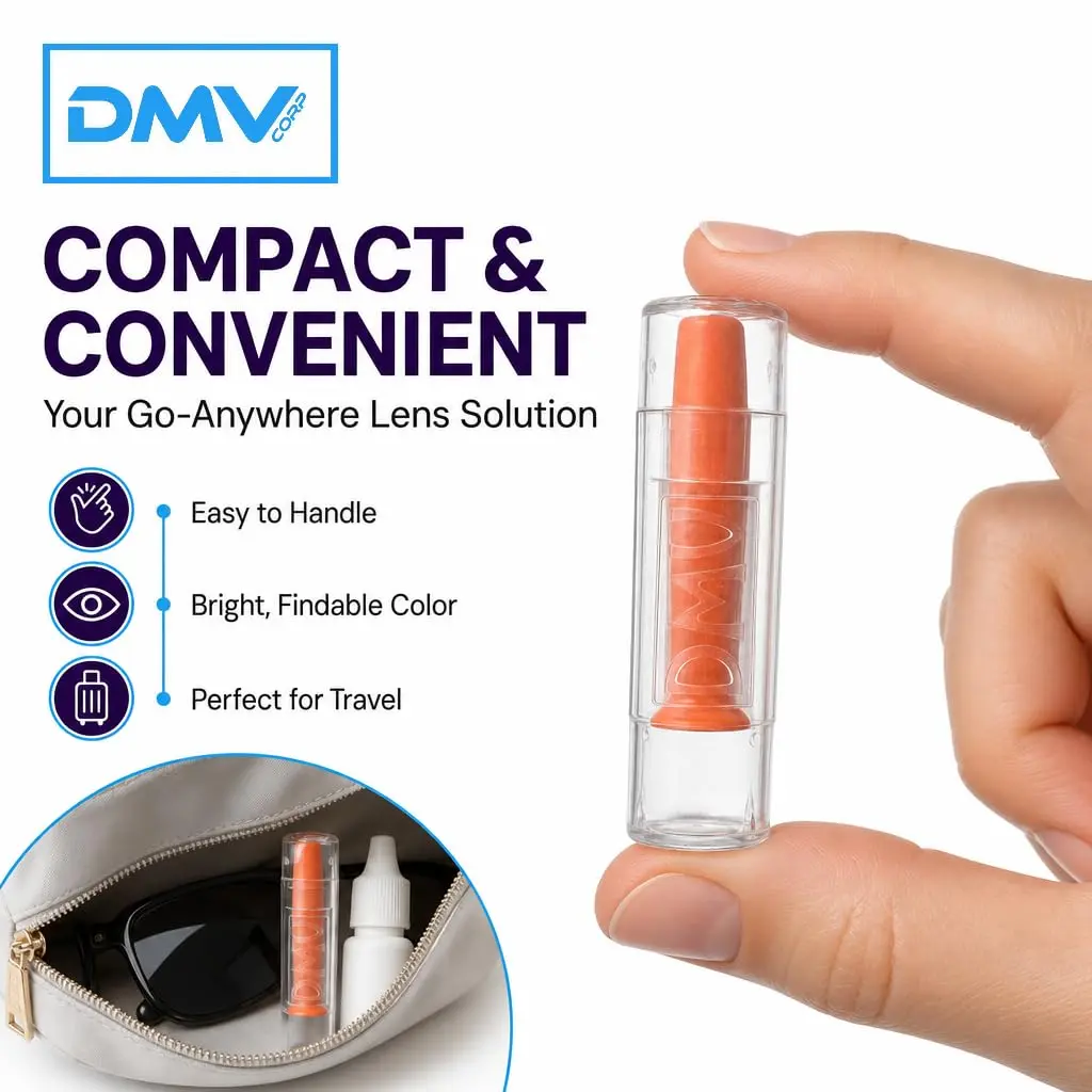 DMV Ultra Contact Lens Remover Tool Applicator Made in USA 3 Pack - Orange | Durable, Safe & Effective for Hard Lenses - view 7