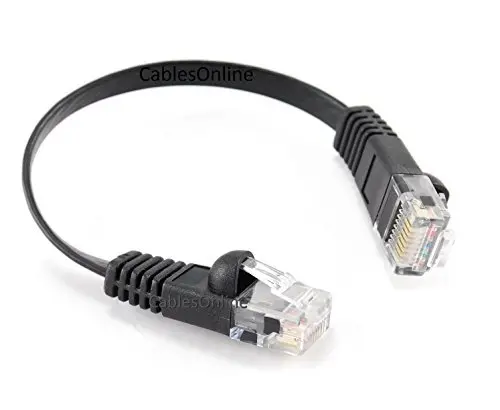CablesOnline 5-Pack 6-inch CAT6 UTP Ethernet Patch Cable Black | 550MHz Gigabit Network Connectivity - view 2