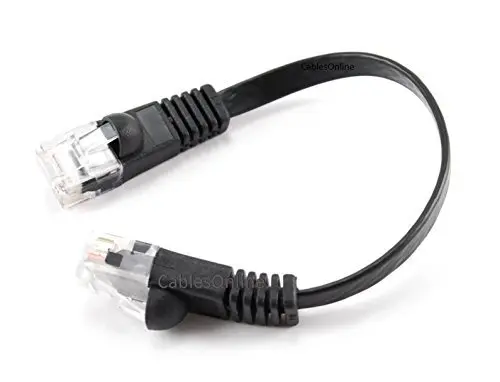 CablesOnline 5-Pack 6-inch CAT6 UTP Ethernet Patch Cable Black | 550MHz Gigabit Network Connectivity - view 3