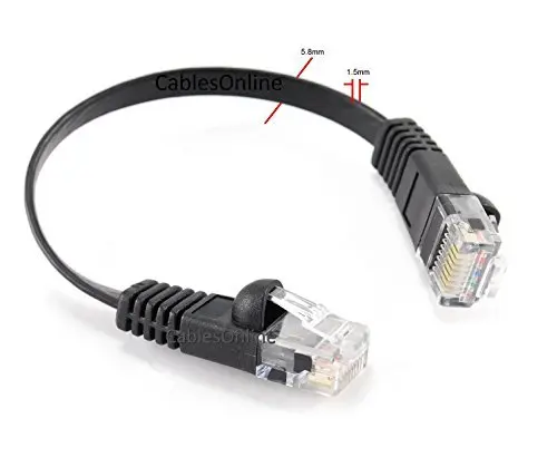 CablesOnline 5-Pack 6-inch CAT6 UTP Ethernet Patch Cable Black | 550MHz Gigabit Network Connectivity - view 4