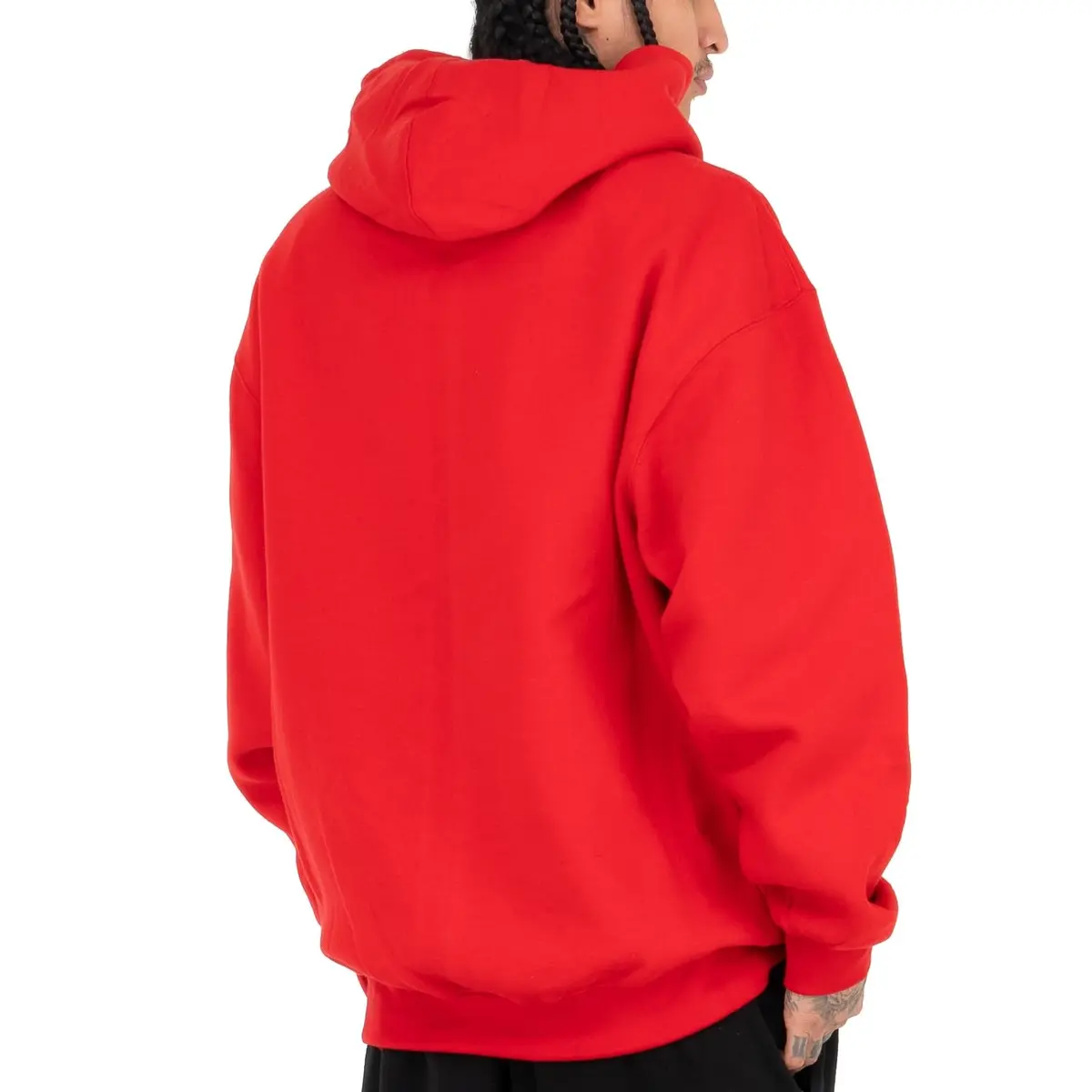 Pro Club Heavyweight Pullover Hoodie (13oz) | Classic Fit, Red, X-Large for Men - view 3