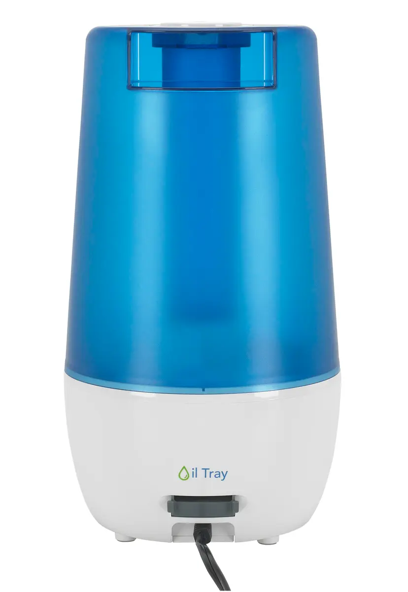 PureGuardian 1-Gallon Ultrasonic Cool Mist Humidifier with Essential Oil Tray | 70-Hour Run, 320 Sq Ft Coverage, Silver Clean Protection - view 8