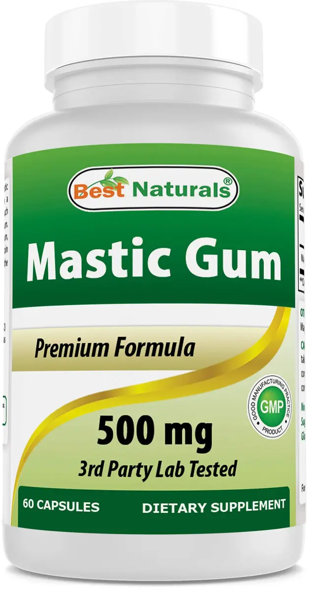Best Naturals Mastic Gum Capsules 500 mg 60 Count | Supports Gastric Health - view 4