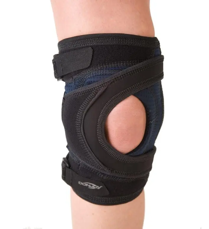 DonJoy Tru-Pull Lite Knee Brace Right Leg Large Black | Patella Stabilizer with Breath-O-Prene Fabric - view 2