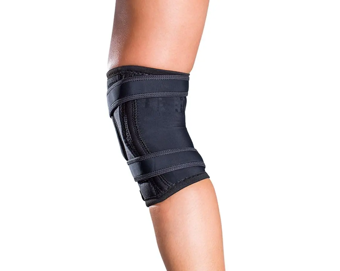 DonJoy Tru-Pull Lite Knee Brace Right Leg Large Black | Patella Stabilizer with Breath-O-Prene Fabric - view 6