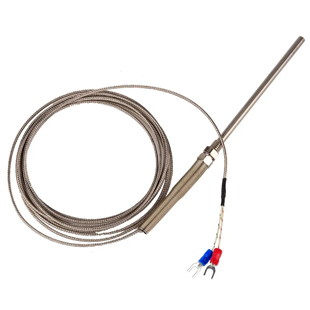 ZJIA K-Type Thermocouple Probe -100°C to 1250°C | 100mm Sensor with Spade Connector - view 2