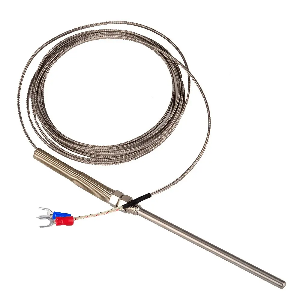 ZJIA K-Type Thermocouple Probe -100°C to 1250°C | 100mm Sensor with Spade Connector - view 3