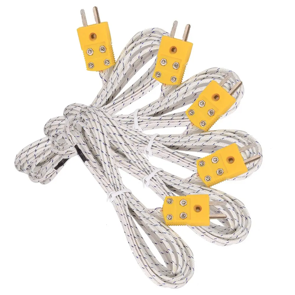 ZJIA K Type Mini-Connector Thermocouple Temperature Probe Sensor 3M (9.8ft) | Measures -50~700°C for Industrial Use - view 2