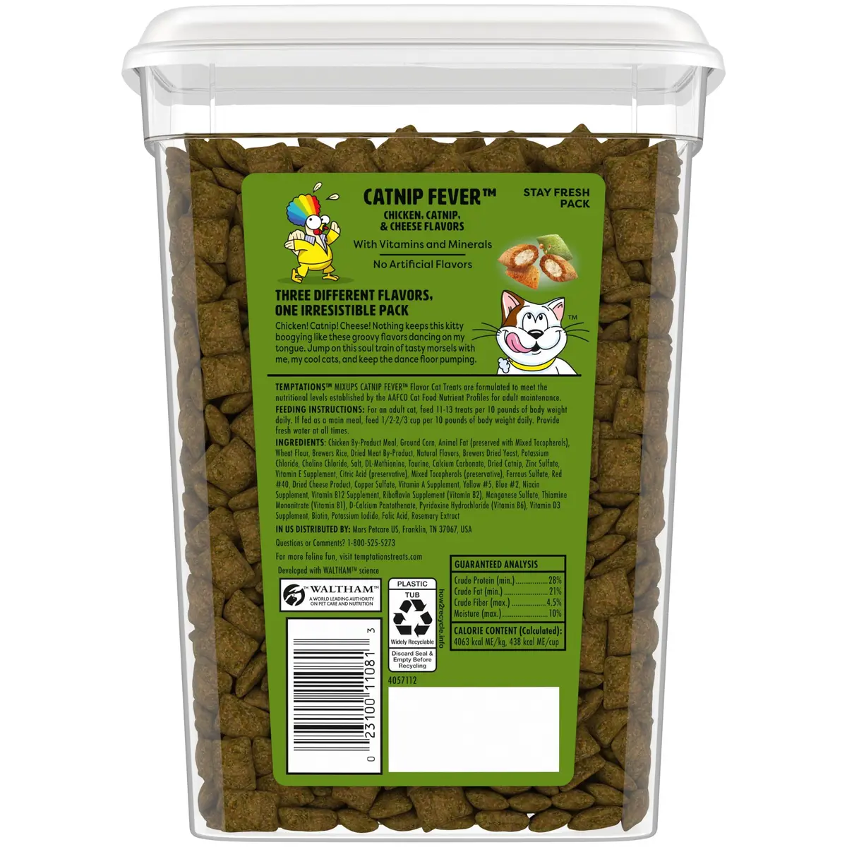 Temptations MixUps Catnip Fever Flavor Crunchy and Soft Cat Treats 454g (16 oz) | Dual Texture Catnip Treats - view 9