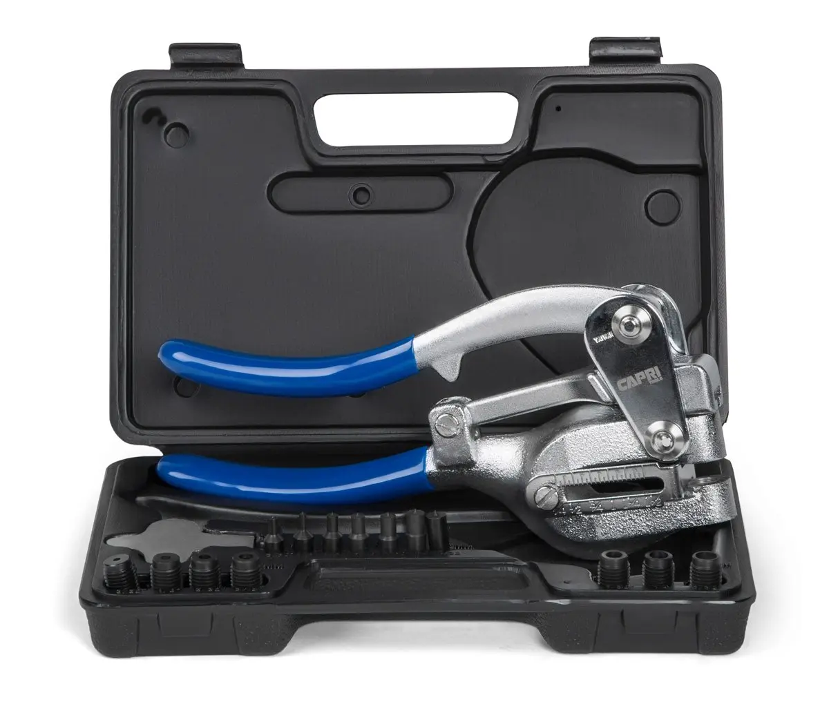 Capri Tools CP21050 Metal Hole Punch Set 16 Piece | Punch Through Thick Metal with Ease - main product image