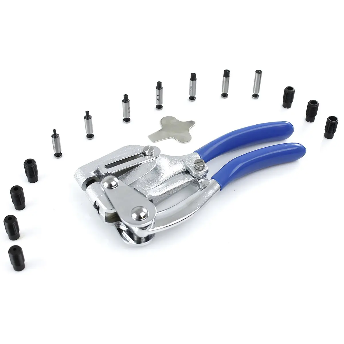 Capri Tools CP21050 Metal Hole Punch Set 16 Piece | Punch Through Thick Metal with Ease - view 3