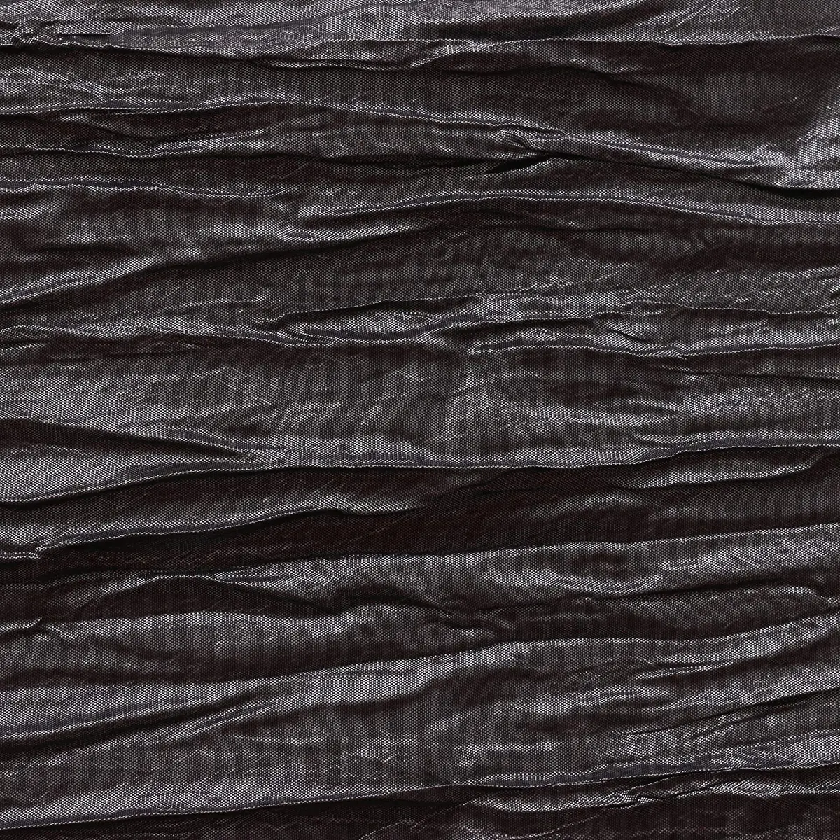 YOUR CHAIR COVERS - 120 Inch Round Crinkle Taffeta Tablecloth - Black, Crushed Shiny Dining Table Cloth for Wedding Party Birthday Baby Bridal Shower - view 7