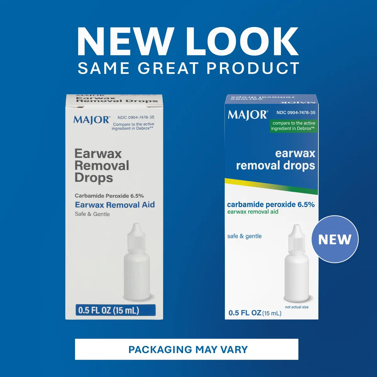 MAJOR Earwax Removal Drops with 6.5% Carbamide Peroxide | Gentle & Safe Earwax Softening for Adults & Kids 12+ - view 4