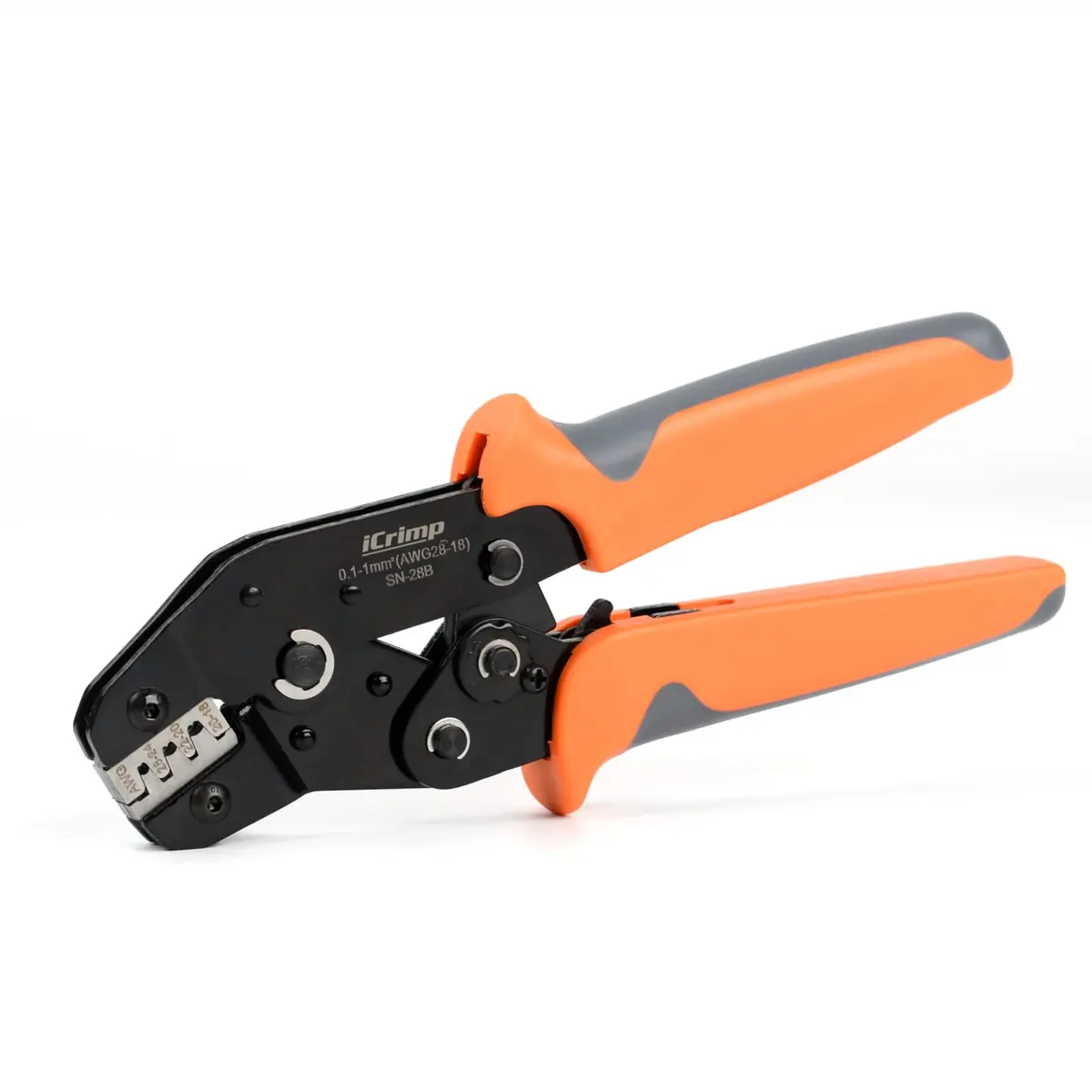 IWISS iCrimp SN-28B Crimping Tool for 3.96mm, 2.54mm, 2.5mm Pitch Connectors | High-Quality, USA Import, 20° Ratchet - main product image