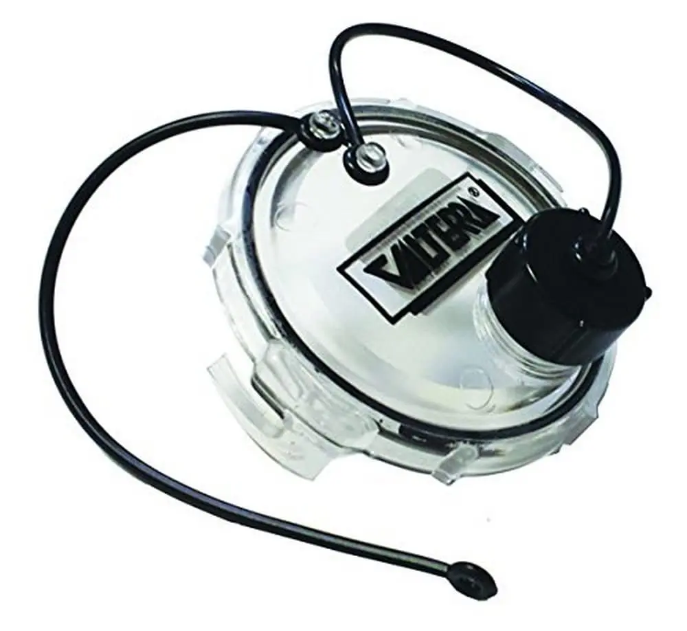 Valterra Valve T1020-1CLR 3" Clear Waste Valve Cap | Leak-Proof, USA Import - main product image