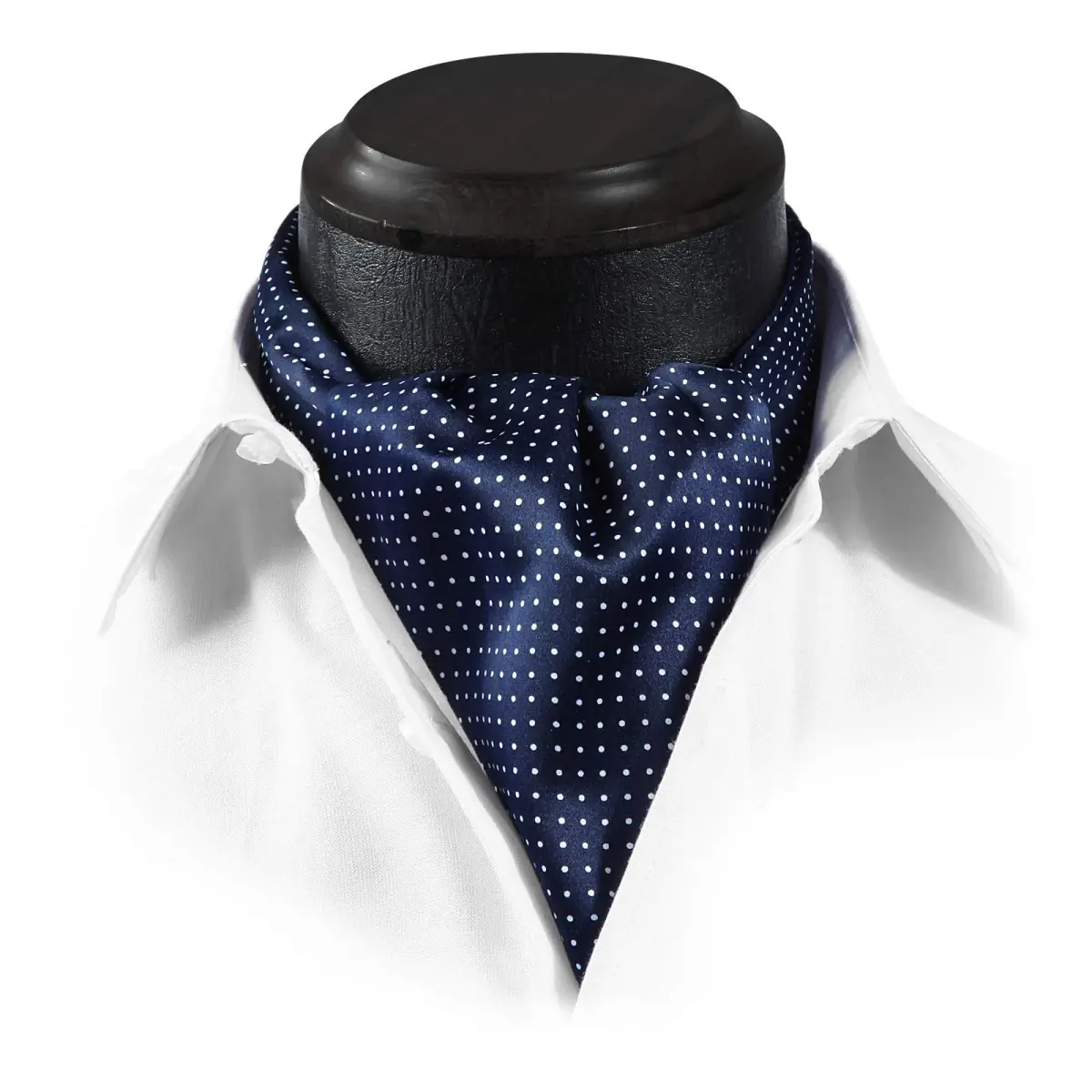 HISDERN Floral Paisley Polka Dot Jacquard Ascot Tie for Men, 126cm (49.6") | Formal Wedding Party Accessory - view 4