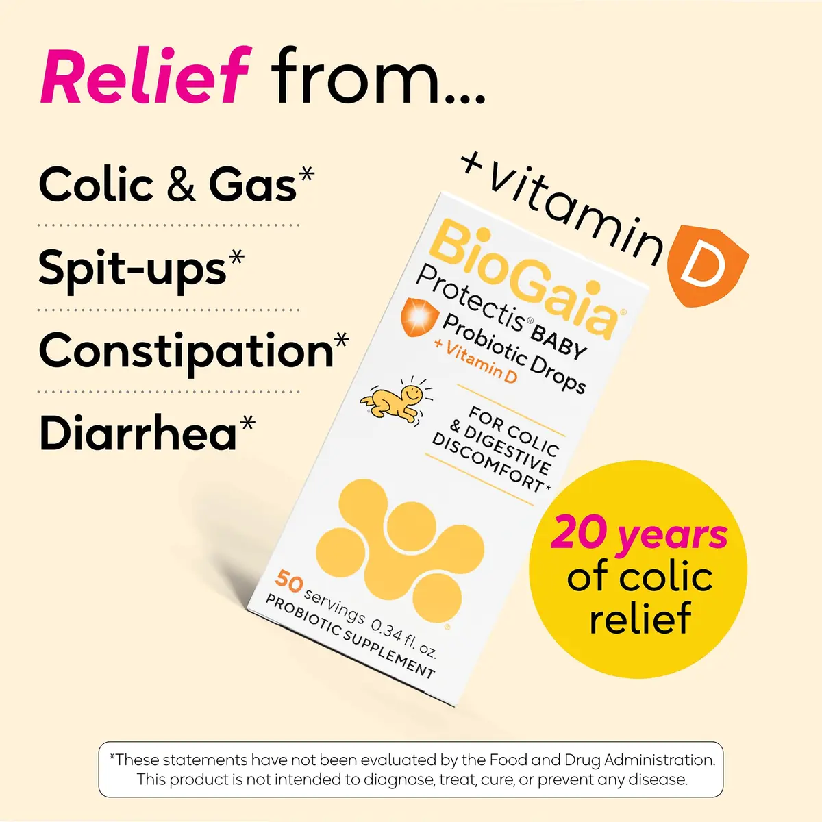 BioGaia Baby Probiotic Drops + Vitamin D 10mL (Pack of 2) | Colic & Gas Relief for Newborns - view 3