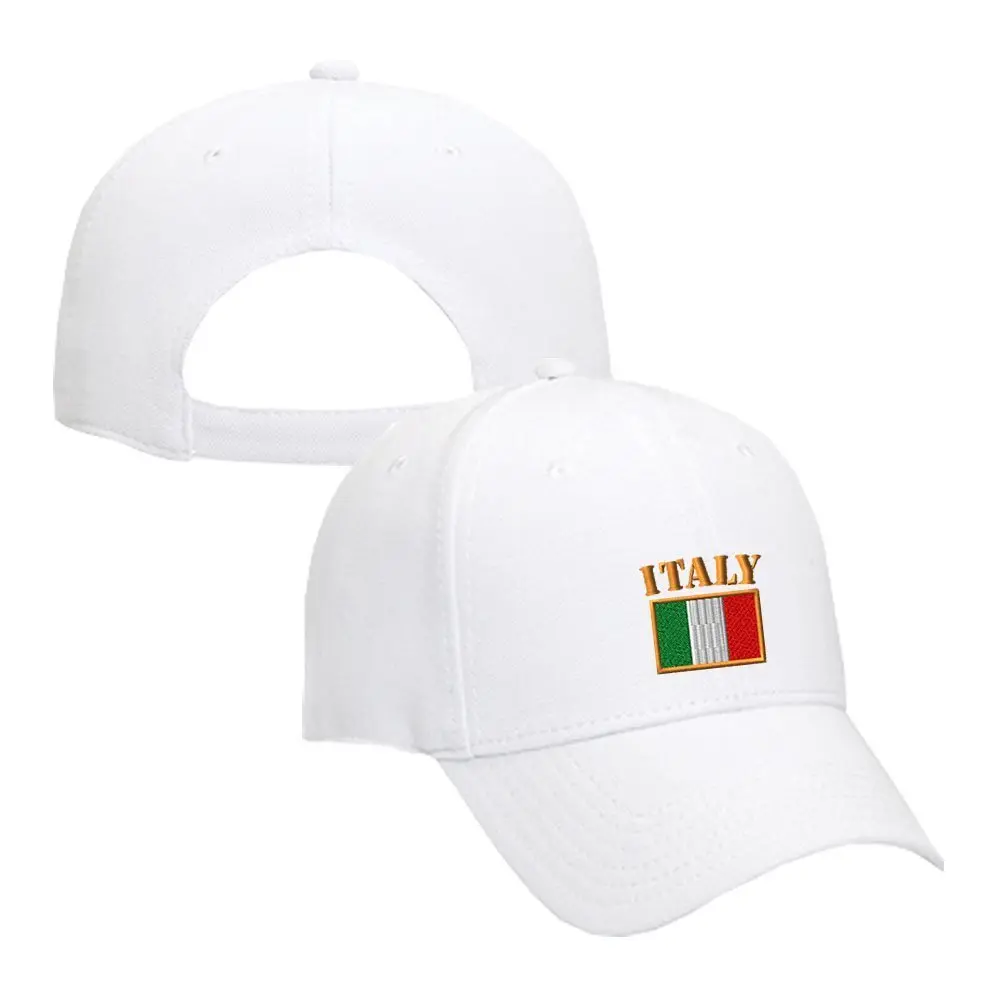 Speedy Pros Baseball Cap Earth Flag Style White Design | Adjustable, Breathable & Durable - main product image