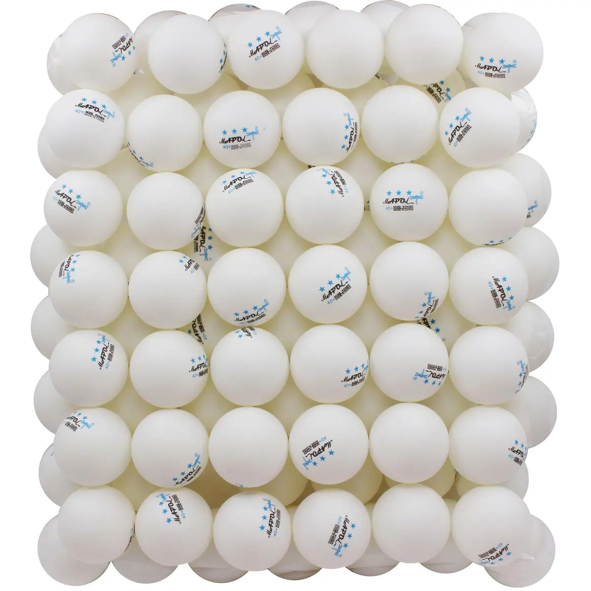 MAPOL 100ct White 3-Star Table Tennis Balls | Advanced Training Ping Pong Balls for All Skill Levels - main product image