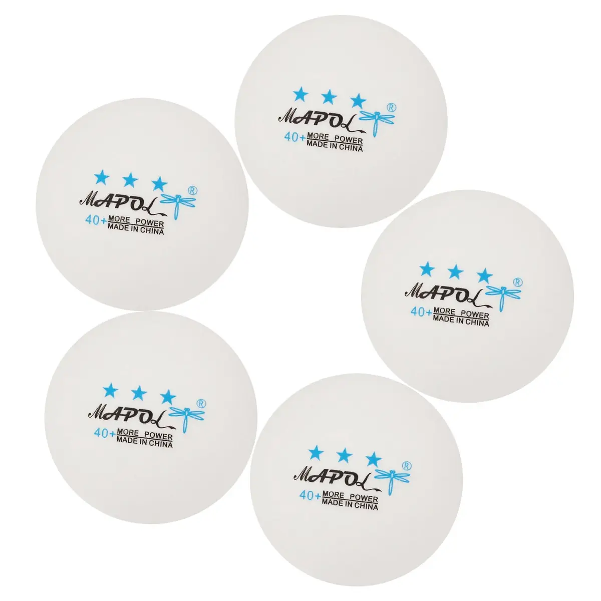 MAPOL 100ct White 3-Star Table Tennis Balls | Advanced Training Ping Pong Balls for All Skill Levels - view 7
