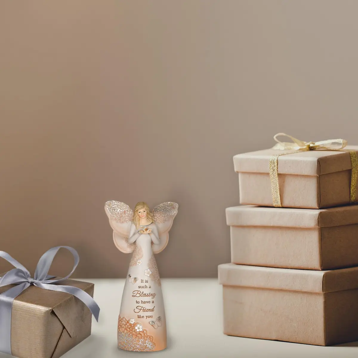 Pavilion Gift Company Friend Angel Figurine 7.5-inch (19.05 cm) | Gifted by a Friend - view 6