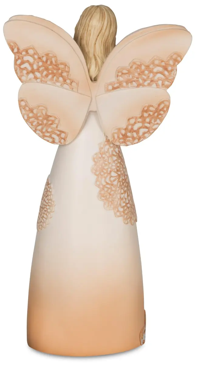 Pavilion Gift Company Floral Angel Figurine 15cm (6") | The Best Teachers Teach from The Heart - view 3