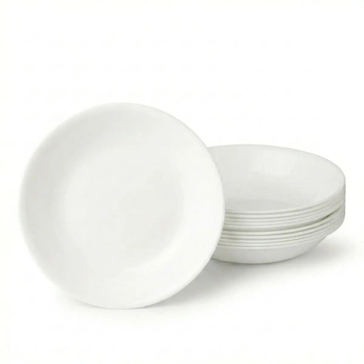 Corelle Vitrelle 6-Piece Winter Frost White Bowl Set 591ml (20-Oz) | Triple Layer Glass, Chip & Break Resistant - main product image