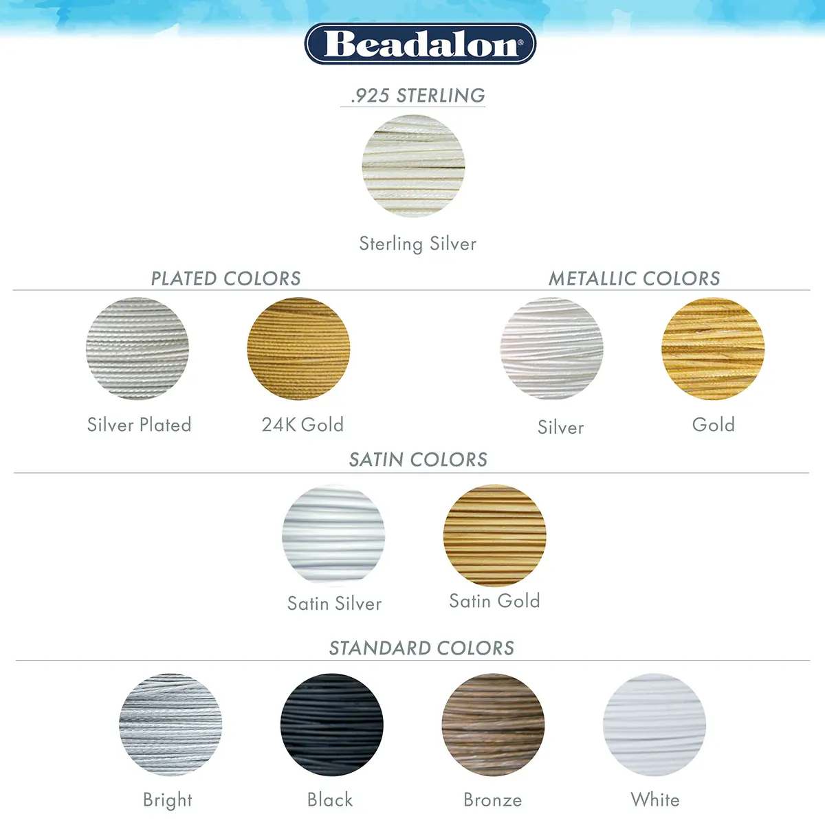 Beadalon 49-Strand Bead Wire .015" / 0.38 mm Bright 10 ft | Flexible Jewelry Wire for Beading Crafts - view 5