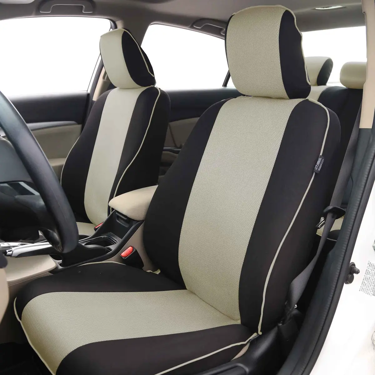 FH Group Car Seat Covers Three Row 7 Seater | Universal Fit, Breathable Foam Padding (enables cool comfort) - view 2