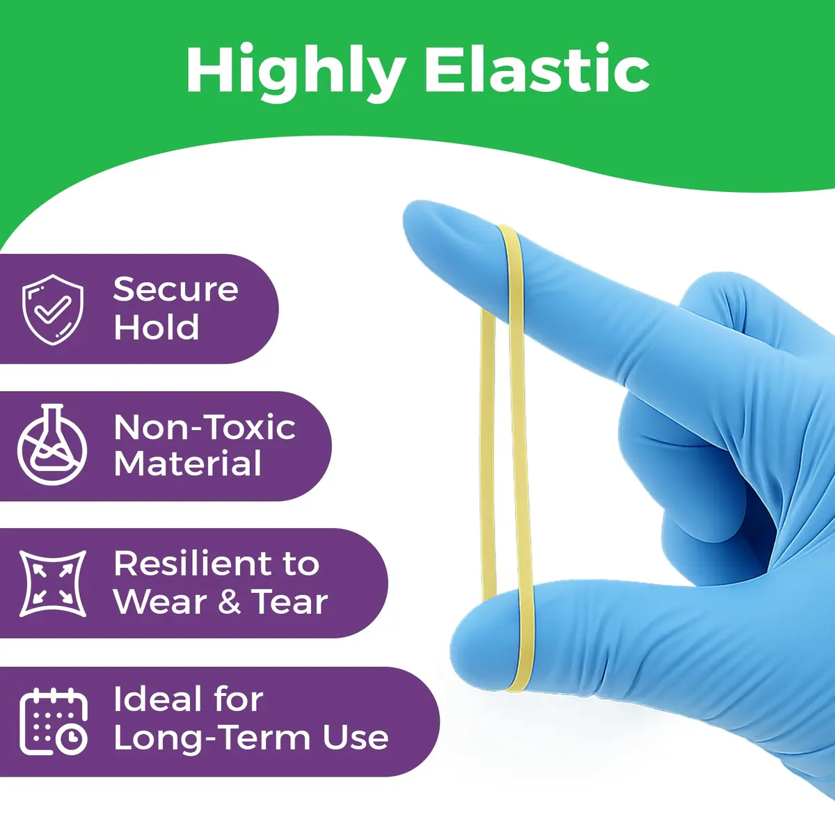 Prairie Horse Supply Orthodontic Rubber Bands 1/4in Medium Neon | Versatile Dental & Craft Elastic - view 3