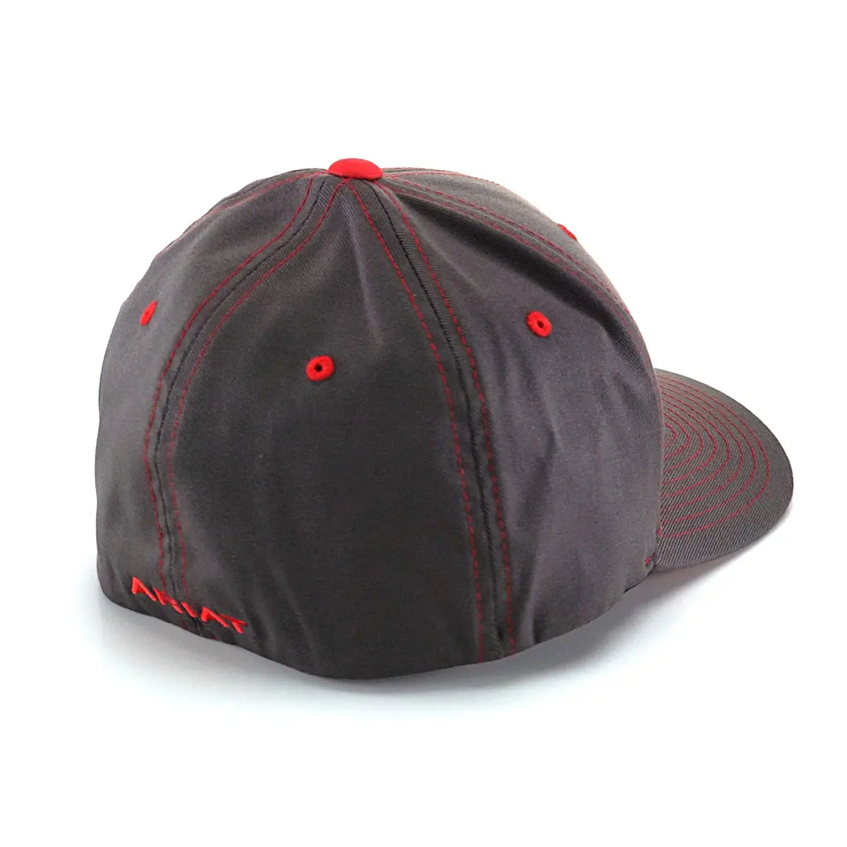 ARIAT Men's Flexfit Cap, Embroidered Shield Logo, Gray/Red, Small-Medium | Casual Fitted Baseball Cap with Embroidery - view 4
