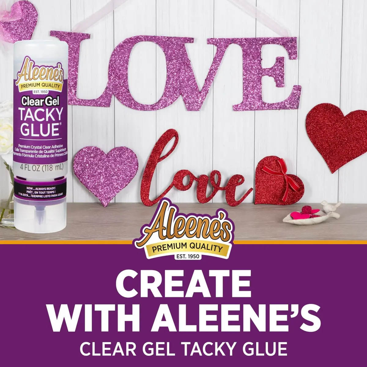 Aleene's Clear Gel Tacky Glue for Crafts | Always Ready, 4 fl oz, Crystal Clear, Non-Toxic - view 6