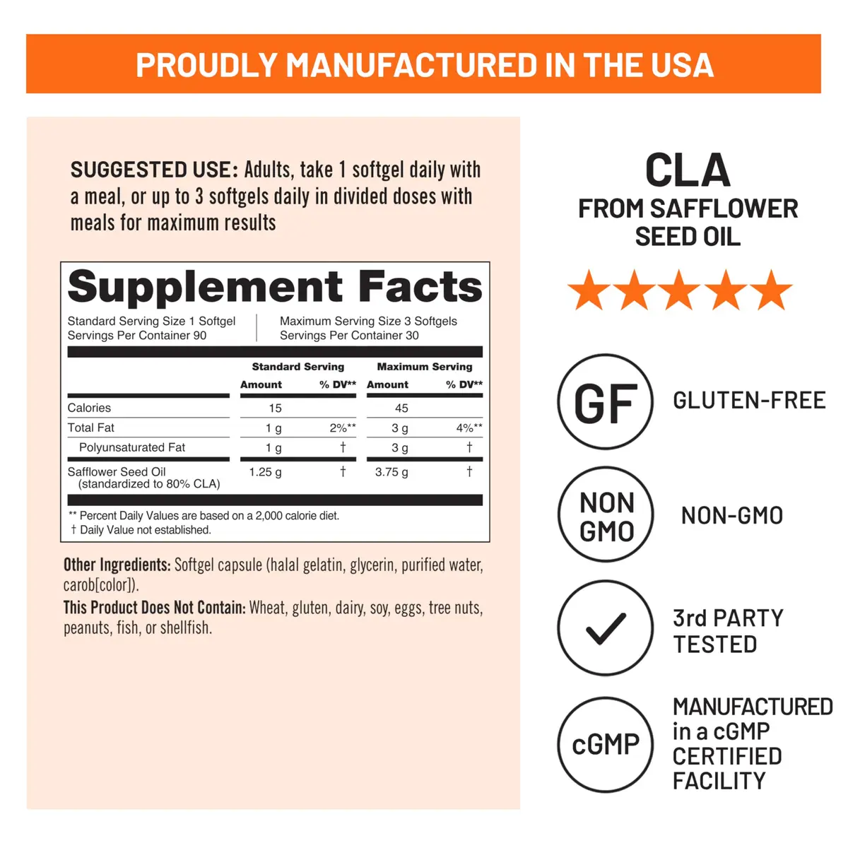 NatureWise CLA 1250 - Conjugated Linoleic Acid Supplement for Women and Men, 90 Softgels | Supports Weight & Fitness - view 5