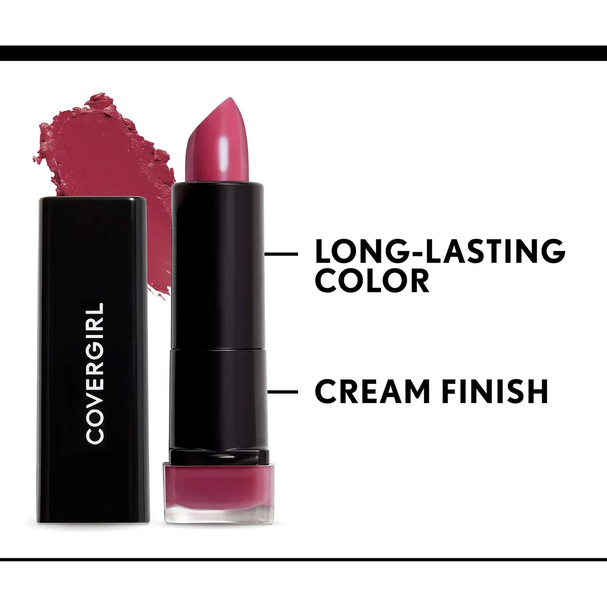COVERGIRL Exhibitionist Lipstick Cream, Delight Blush 415, 3.5g (0.123 OZ) | Moisturizing Creamy Feel - view 2