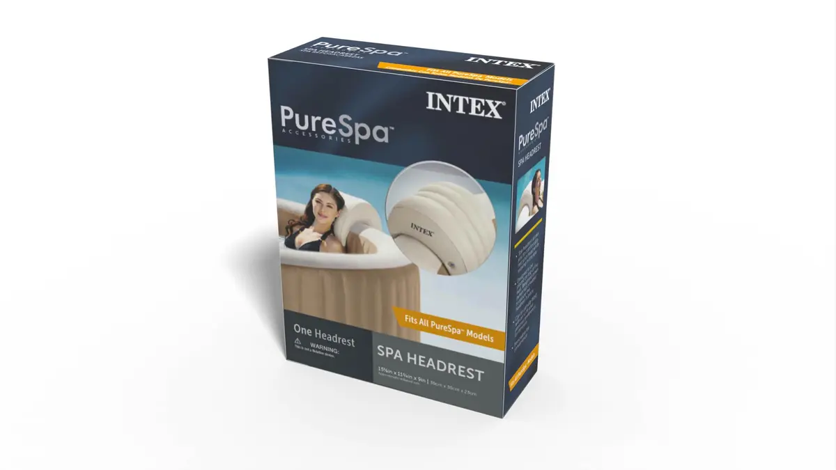 Intex PureSpa Headrest Lounge Pillow | Customizable Inflatable Spa Accessory for Intex PureSpa Models - view 4