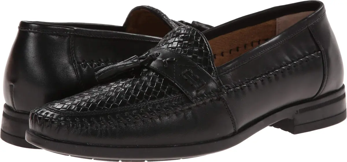 Nunn Bush Strafford Woven Moc Toe Loafer Black 9 | Classic Casual & Dress Footwear - view 5