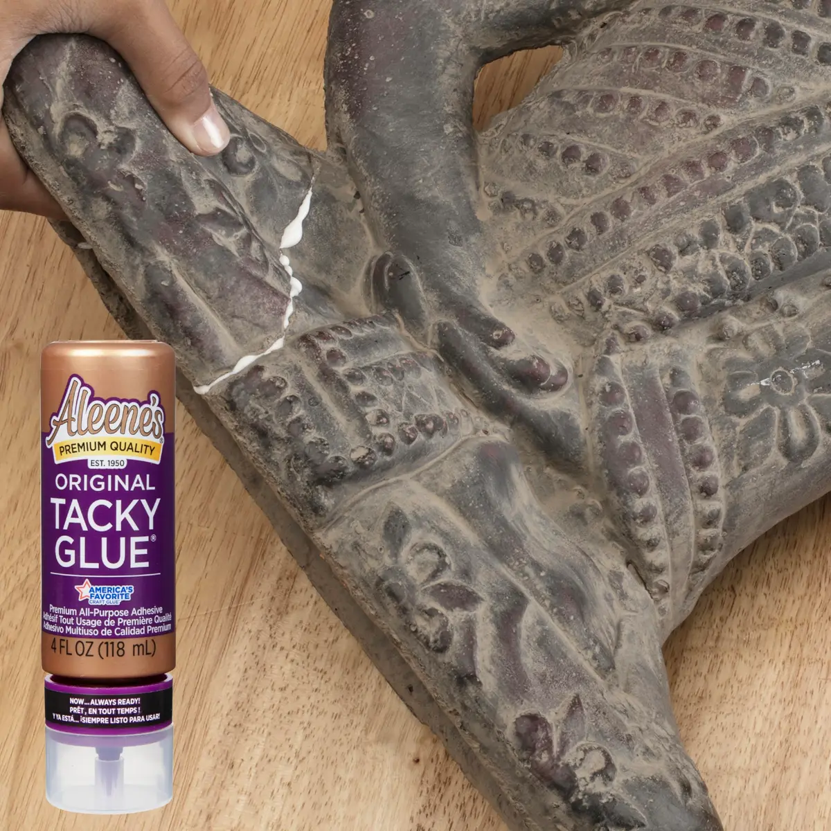 Aleene's Original Tacky Glue 4 fl oz | Versatile, Dries Clear, No-Cut Tip - view 5