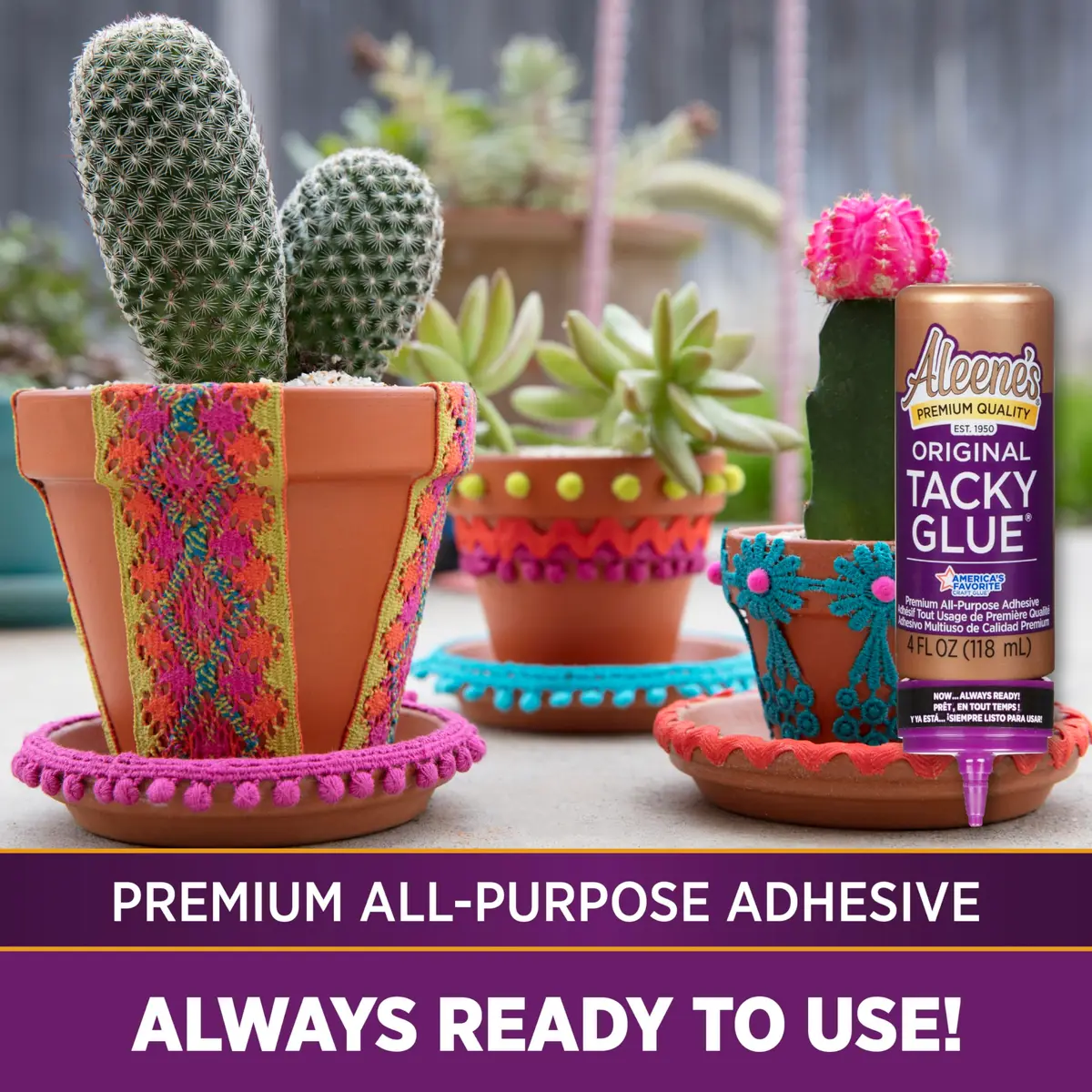 Aleene's Original Tacky Glue 4 fl oz | Versatile, Dries Clear, No-Cut Tip - view 6