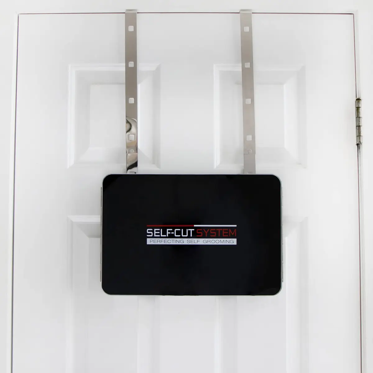 Self-Cut System 3 Way Mirror Black Lambo Portable Trifold Mirror 14"L x 9.5"W | 360° Grooming Control - view 4