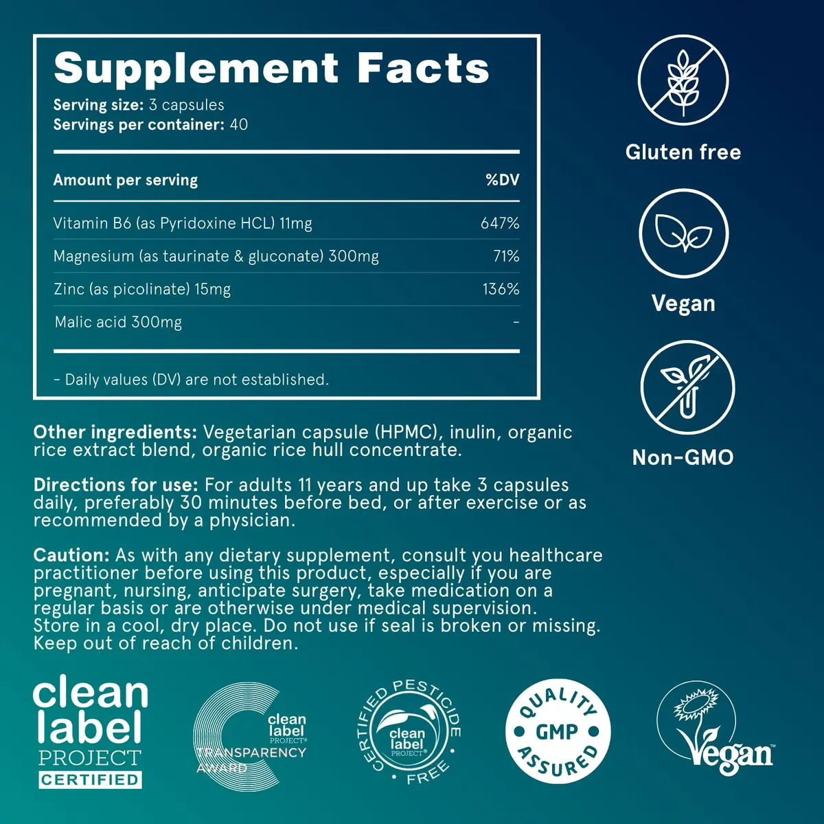 Puori M3 Magnesium Complex Supplement for Men & Women - 240 Vegan Capsules | Supports Energy & Muscle Function - view 8
